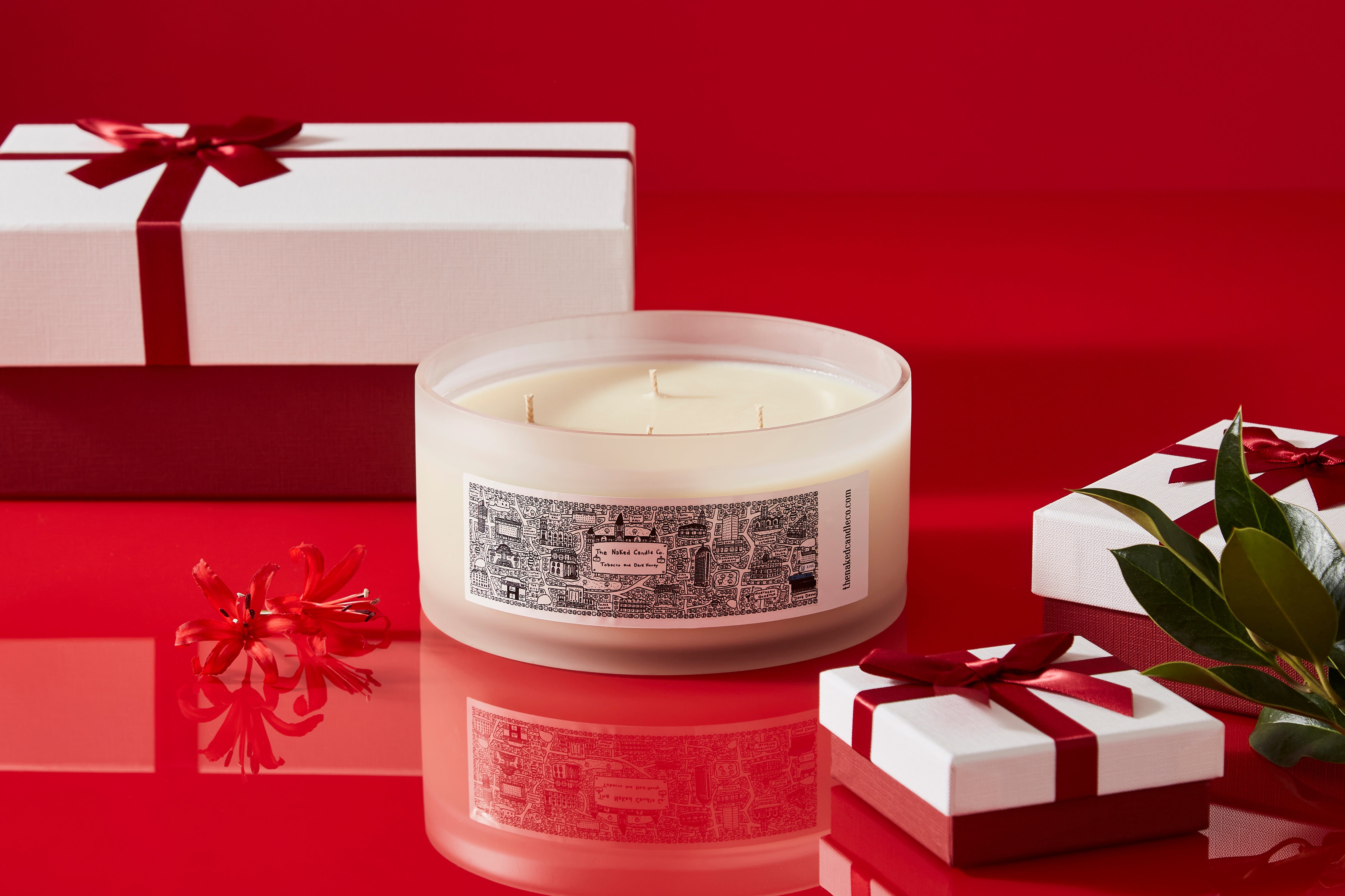 Tobacco & Dark Honey — 4 Wick Candle 120 hour burn time - Development Candle