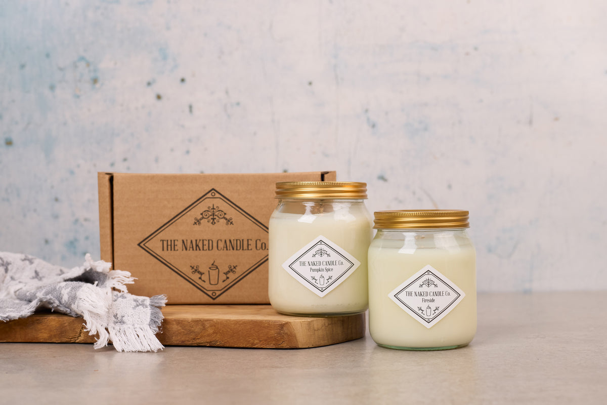 Twin Pack Signature Candles - Pumpkin Spice // Log Fire