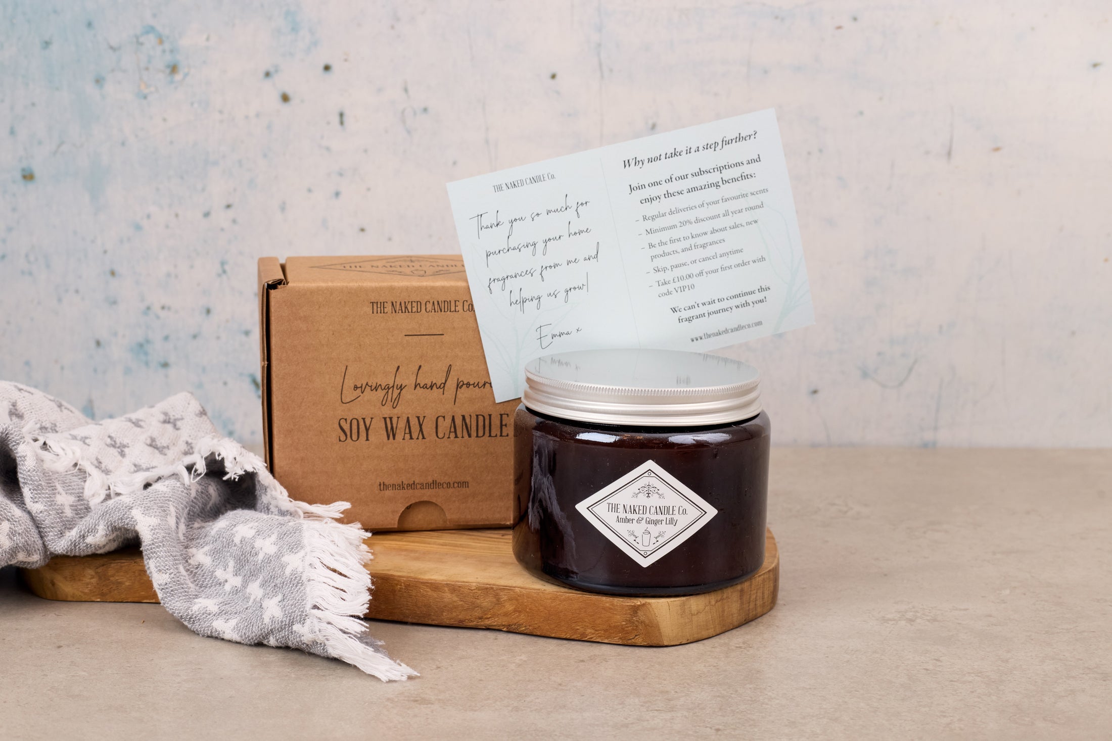 Naked Candle Co - Double Wick Candle // VIP Candle Club - bi monthly