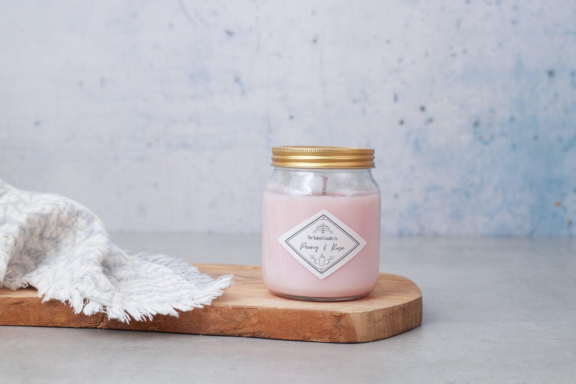 Twin Pack - Peony and Rose - Signature Candles - TheNakedCandleCo