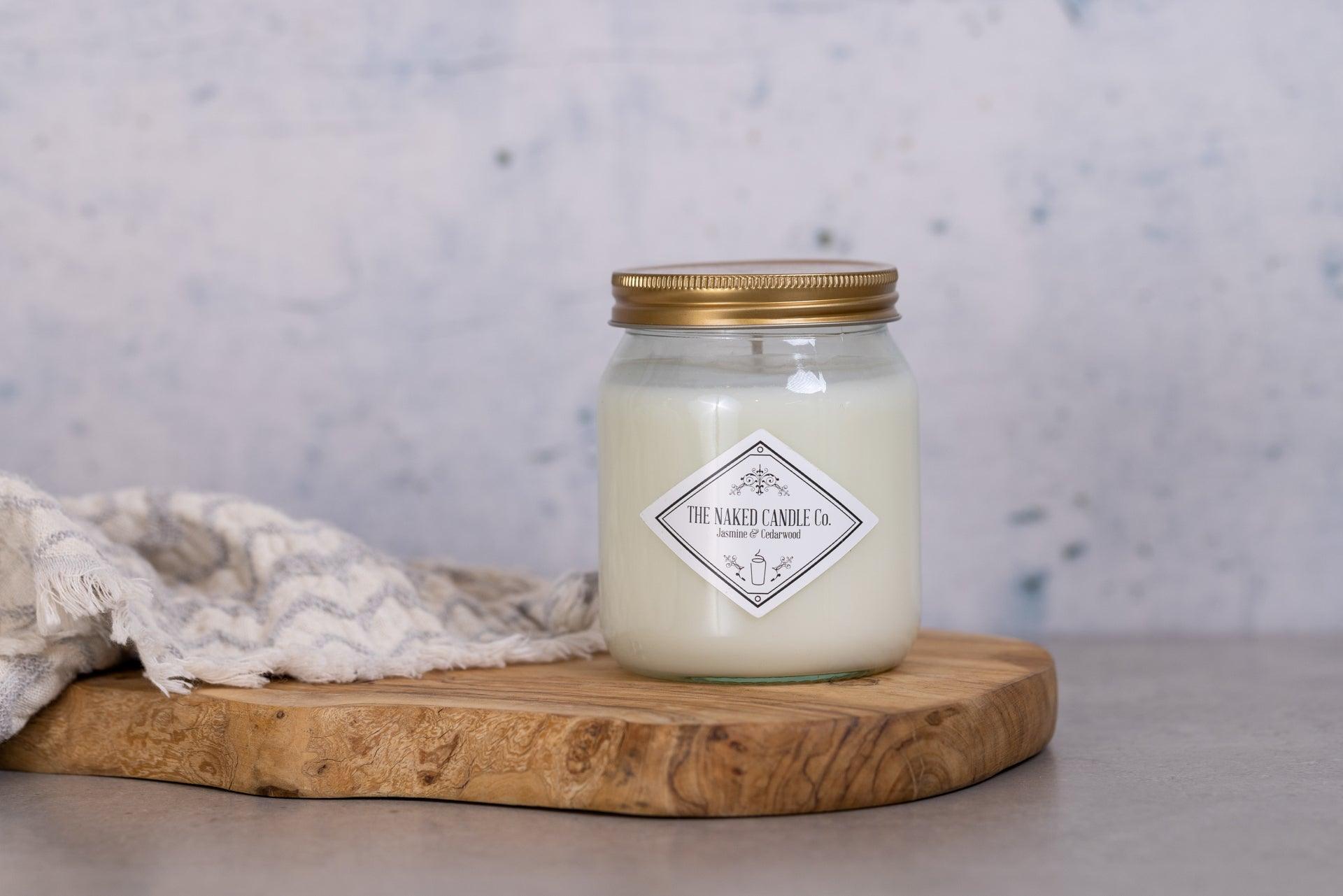 Signature Candle - Jasmine & Cedarwood - TheNakedCandleCo